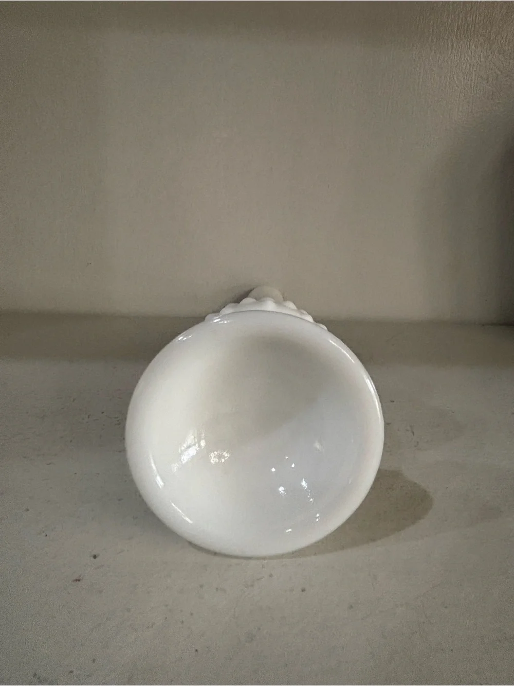 Vintage Fenton hobnail milk glass bud vase